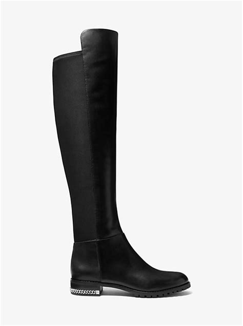 michael michael kors sabrina stretch leather boot|Sabrina Stretch Leather Boot .